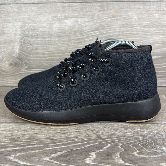 Allbirds Wool Runner Up Mizzle Hi Top Women’s Sz 9 Natural Black Khaki Sneakers - Picture 3 of 10